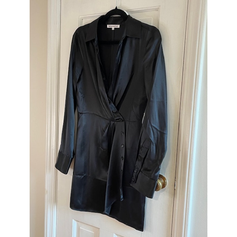 🖤 NWT Sold Out: Reformation Alaine Silk Dress | The Forever LBD - Size 2
