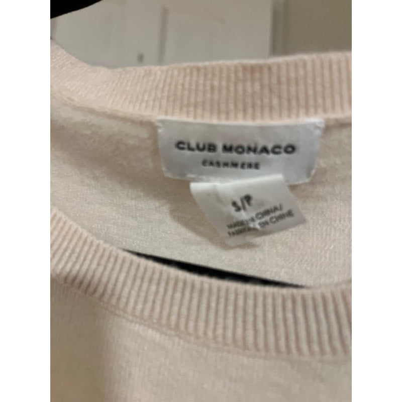 Club Monaco Cashmere Cream Sweater Small