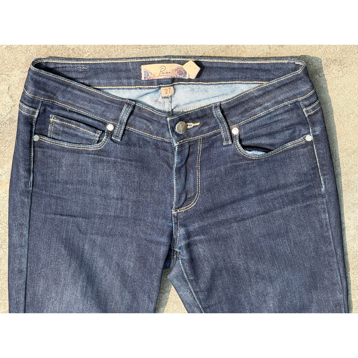 PAIGE Premium Denim Verdugo Jegging Dark Wash Jeans Size 27
