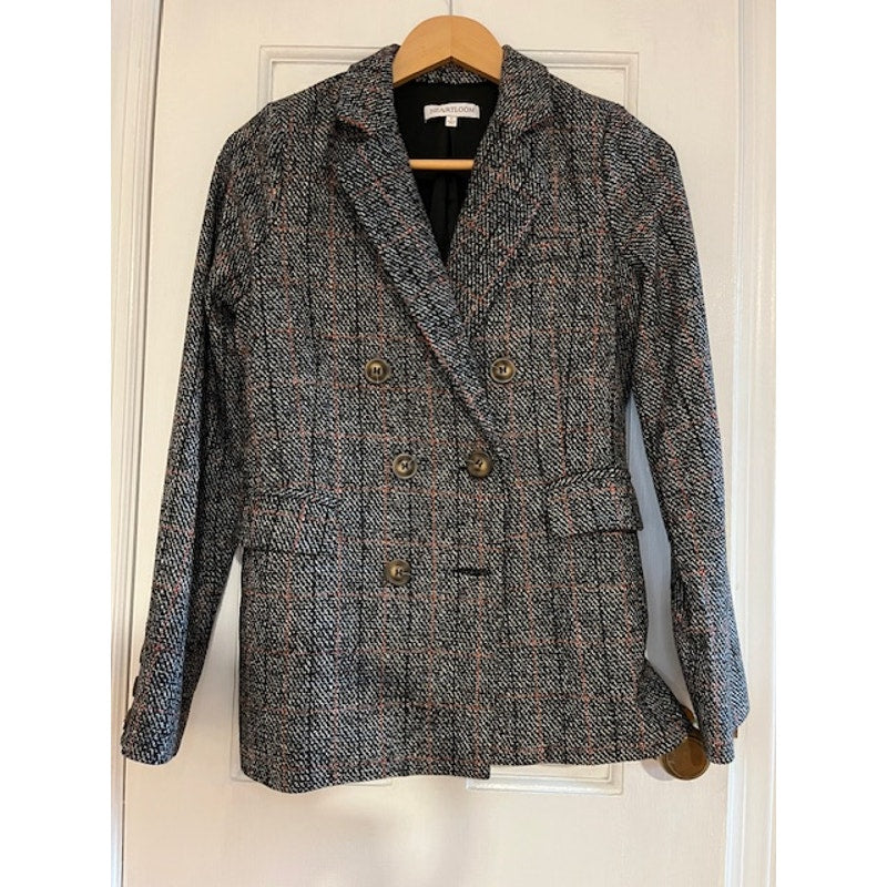 Heartloom Ivy double breasted plaid blazers small