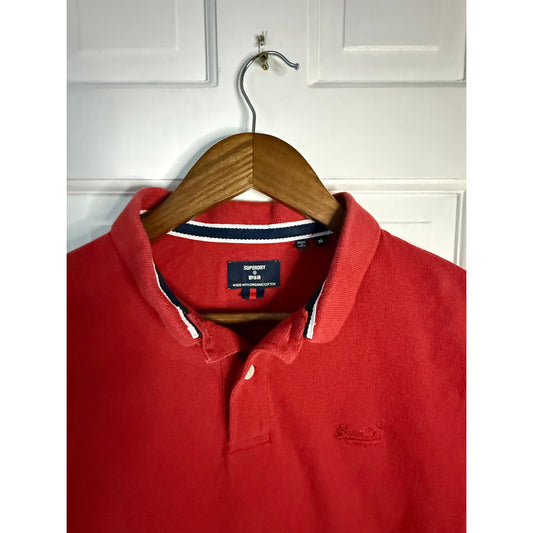SuperDry Red Polo Medium