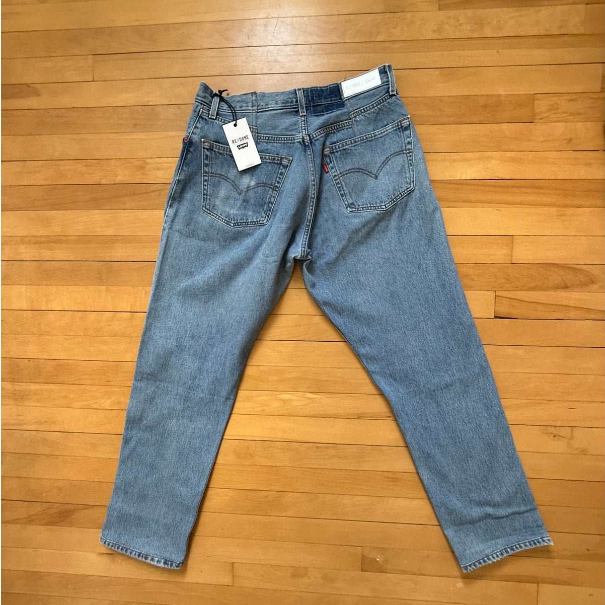 RE/DONE x Levi's Relaxed Straight Jeans - Vintage Indigo - Size 34 - NWT