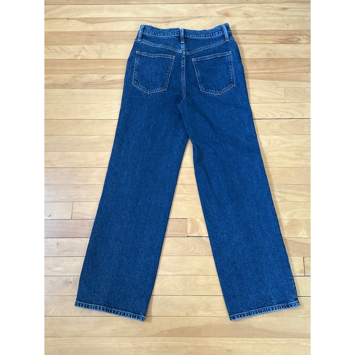 Boden High Rise Wide Leg Jeans Dark Wash Indigo Size 27 EUC