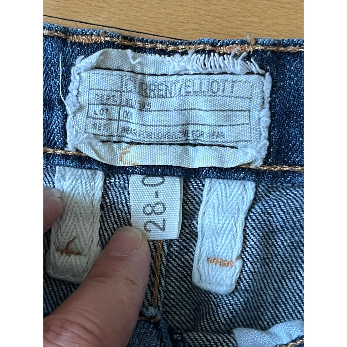 👟🕊️ Current/Elliott The Slouchy Carrot Straight Jeans Whirlwind Blue Size 28