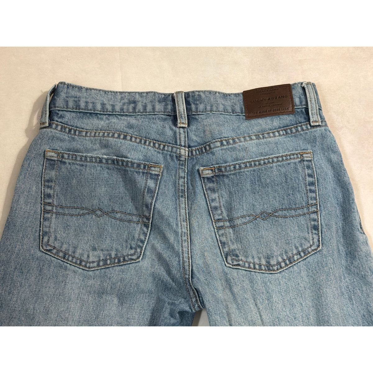 Lucky Brand Size 0/25 Sienna Slim Boyfriend Flower Embroidered Light Wash Jeans