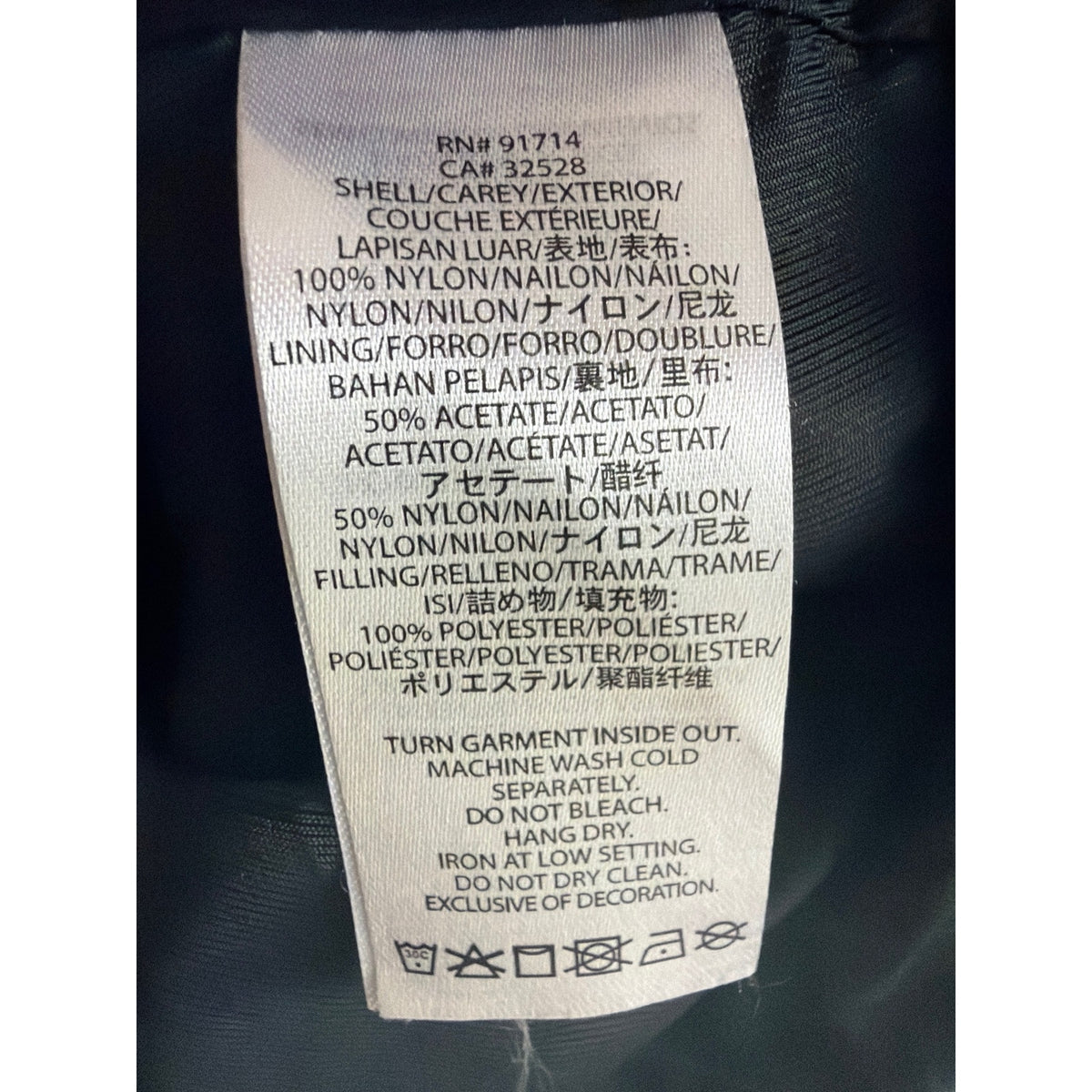 Armani Exchange Men's Nylon Moto Jacket Medium Black Zip