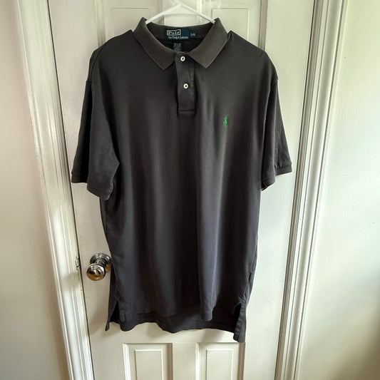 Vintage Polo Ralph Lauren GRAY Polo Shirt Men's green Pony