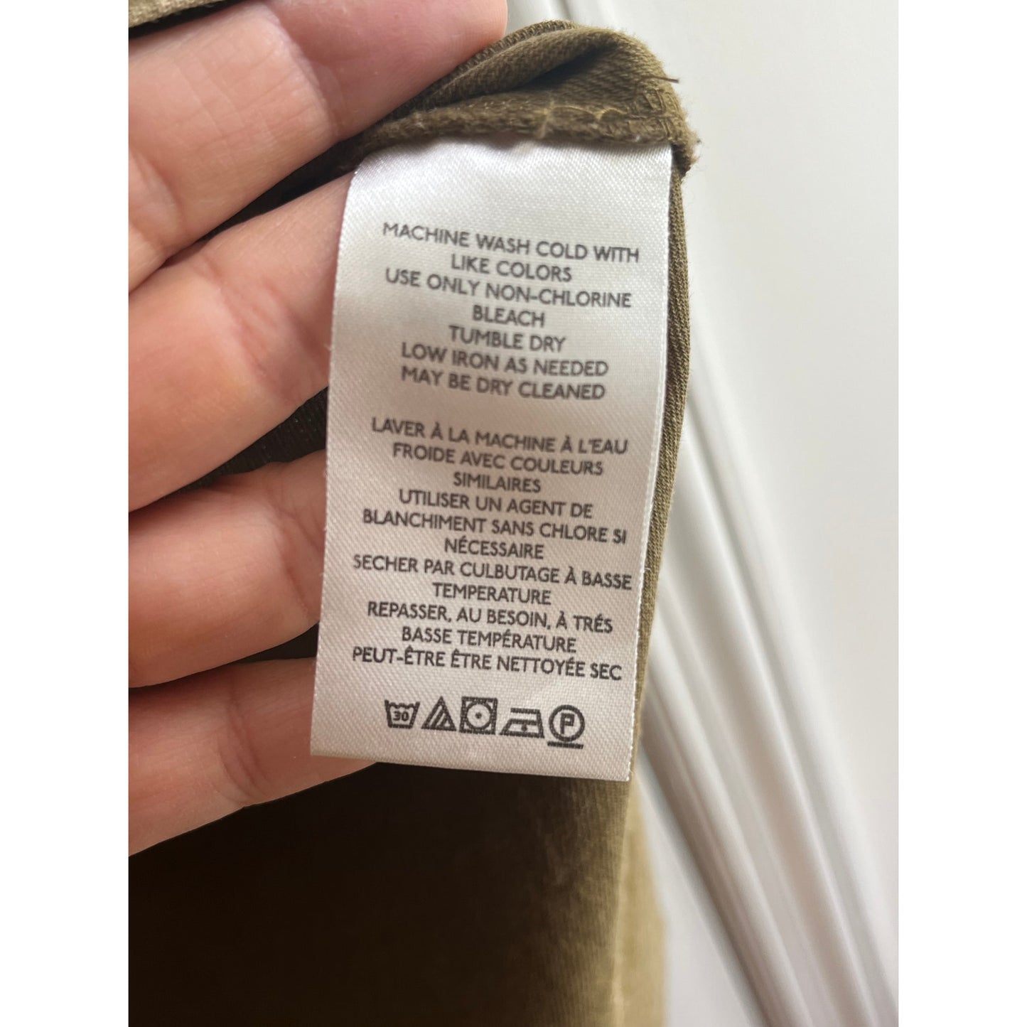 We The Free People Drifter Vest - Olive Green Distressed Denim - Size Small - EUC