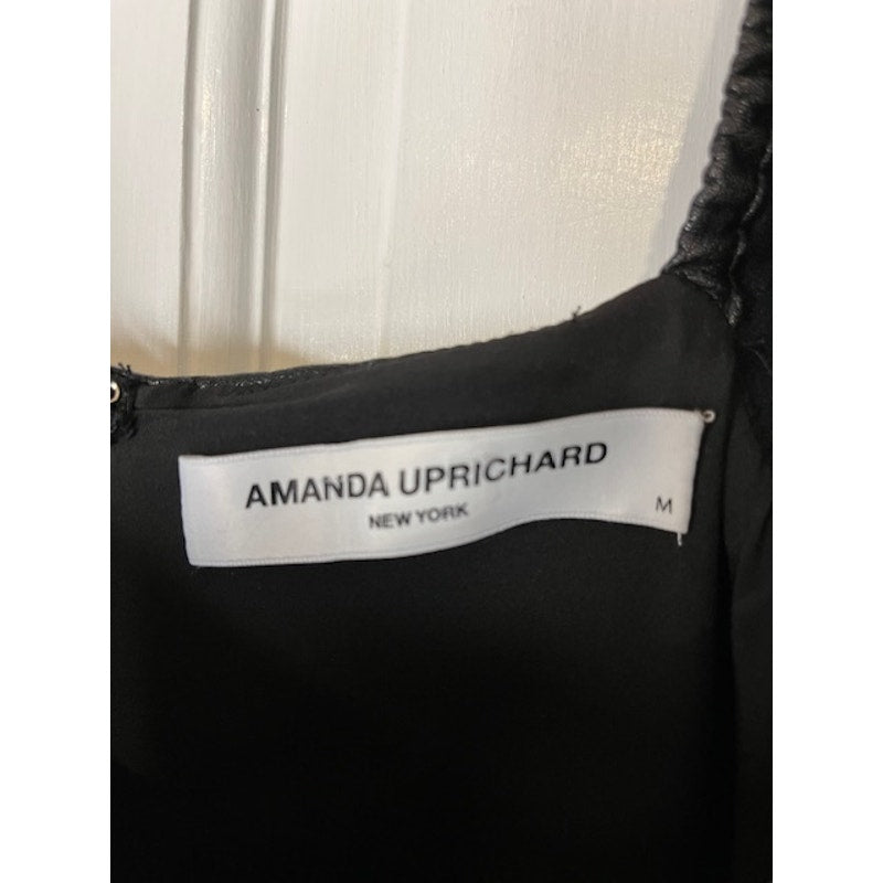 Amanda Uprichard Maisie Faux Leather Mini-dress Medium