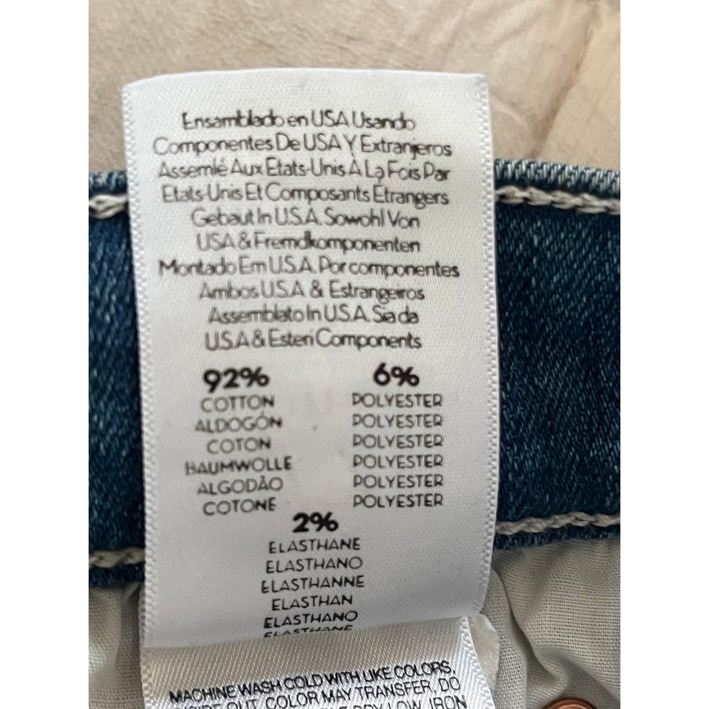 💙 MOTHER The Stunner Zip Ankle Step Fray Good Girls Do Blue Jeans Sz 27