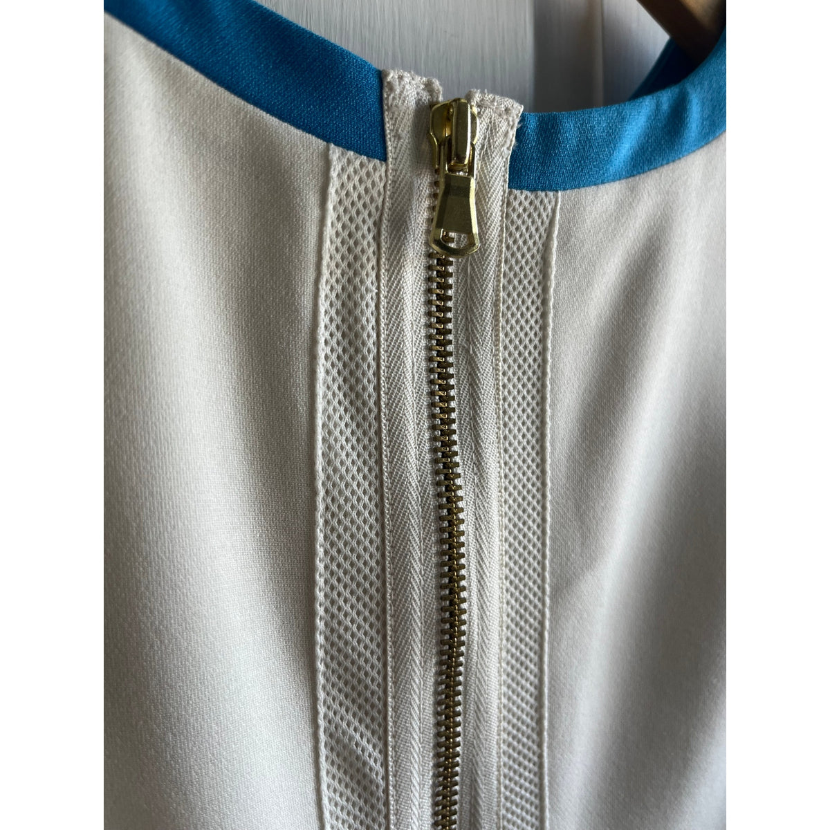 Club Monaco Colorblock Sheath Dress 👗 Blue White Navy Size 4