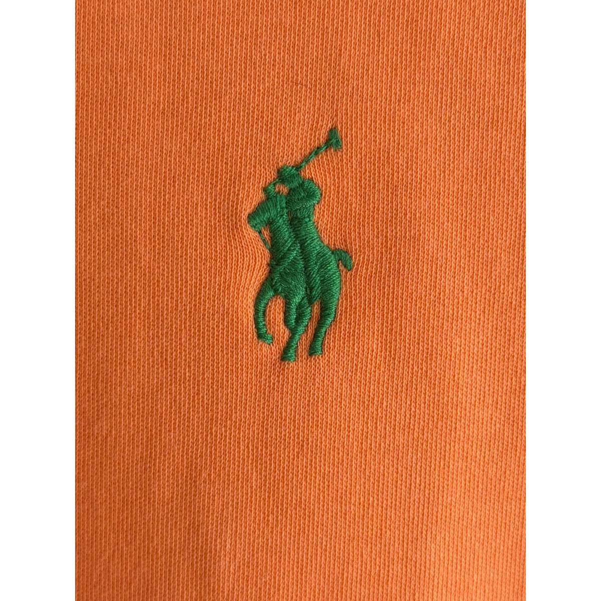Polo Ralph Lauren Orange Polo Shirt Small Green Pony