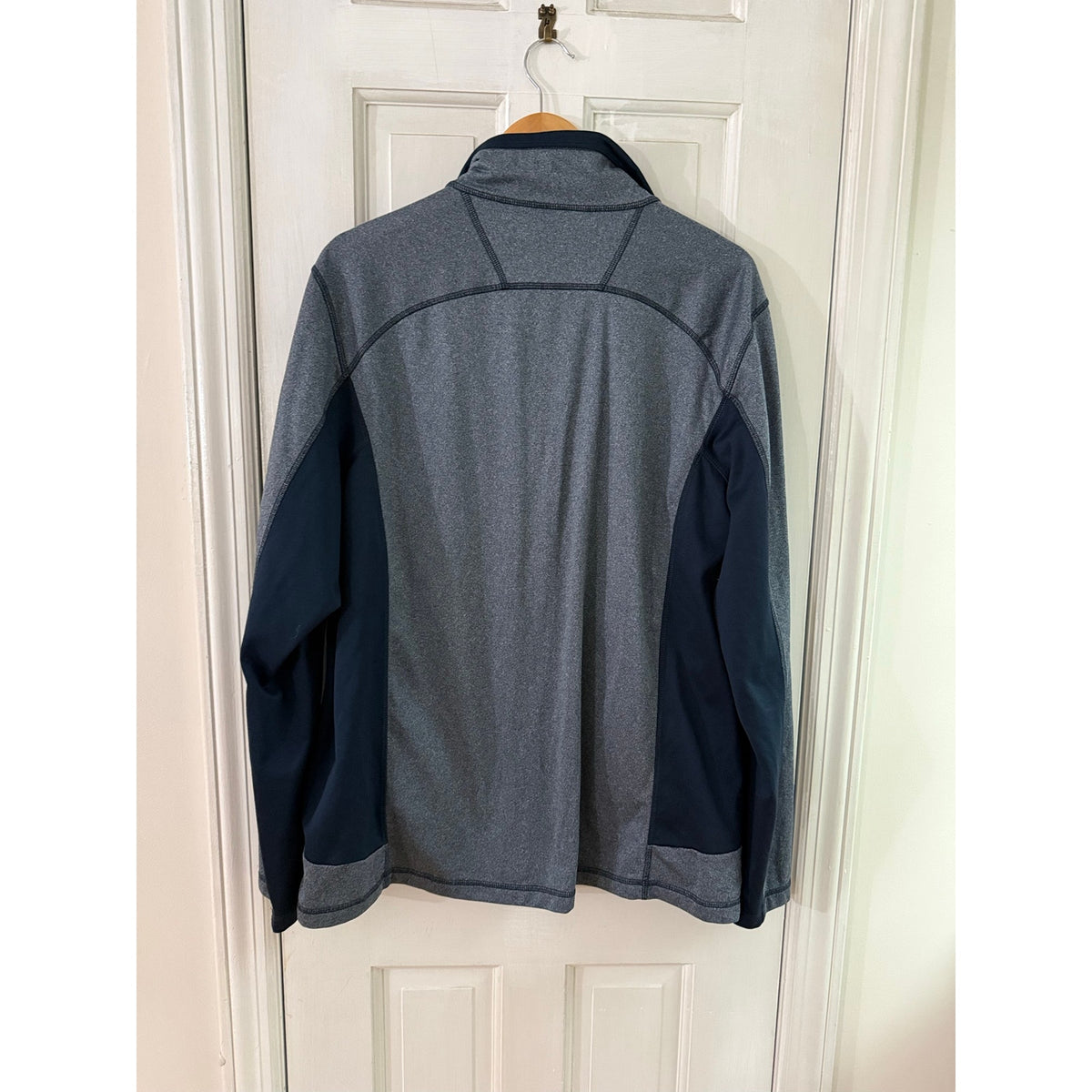 The North Face Gordon Lyons Full Zip Fleece Jacket Mens XL Grey Heather Sweater