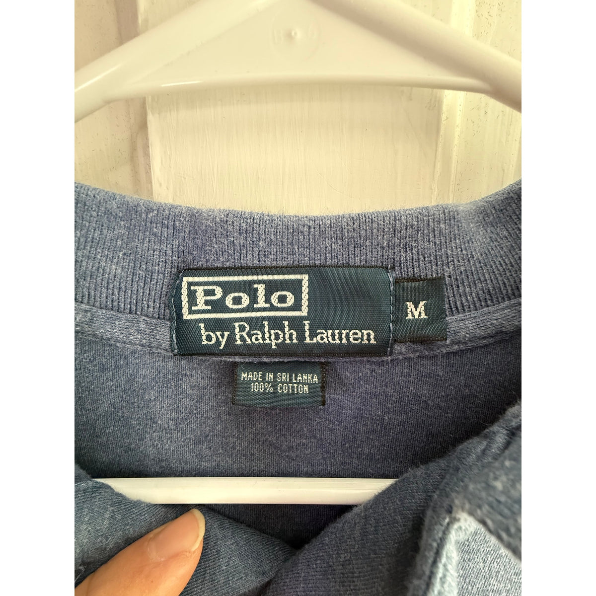 Polo Ralph Lauren Blue Grey Polo Shirt Men's Red Pony Medium