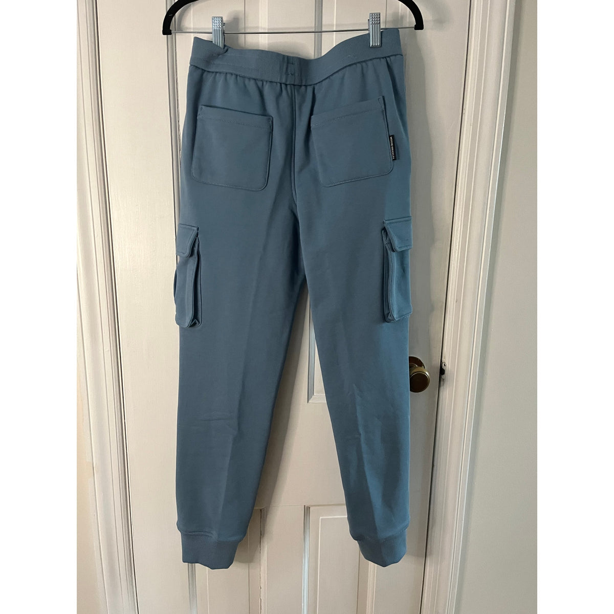 🔥 NWT Moose Knuckles Kids Hartsfield Cargo Joggers Sea Blue Sz L (12-14) Luxury