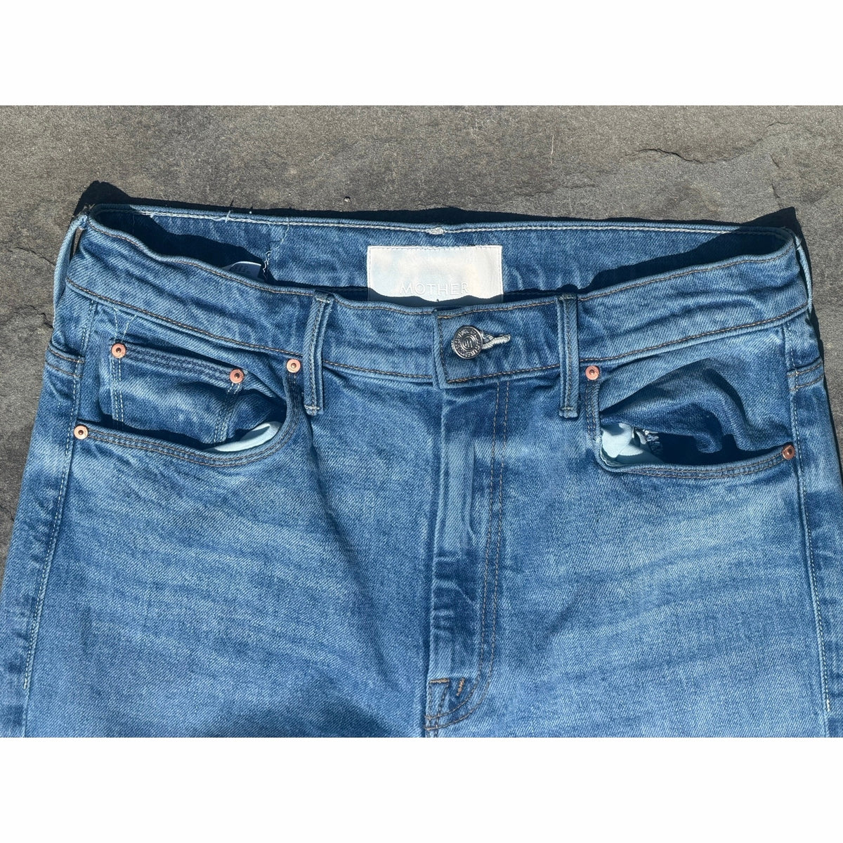 Mother Superior High Rise Bootcut Jeans Womens 29 Blue Straight Leg Ankle Denim