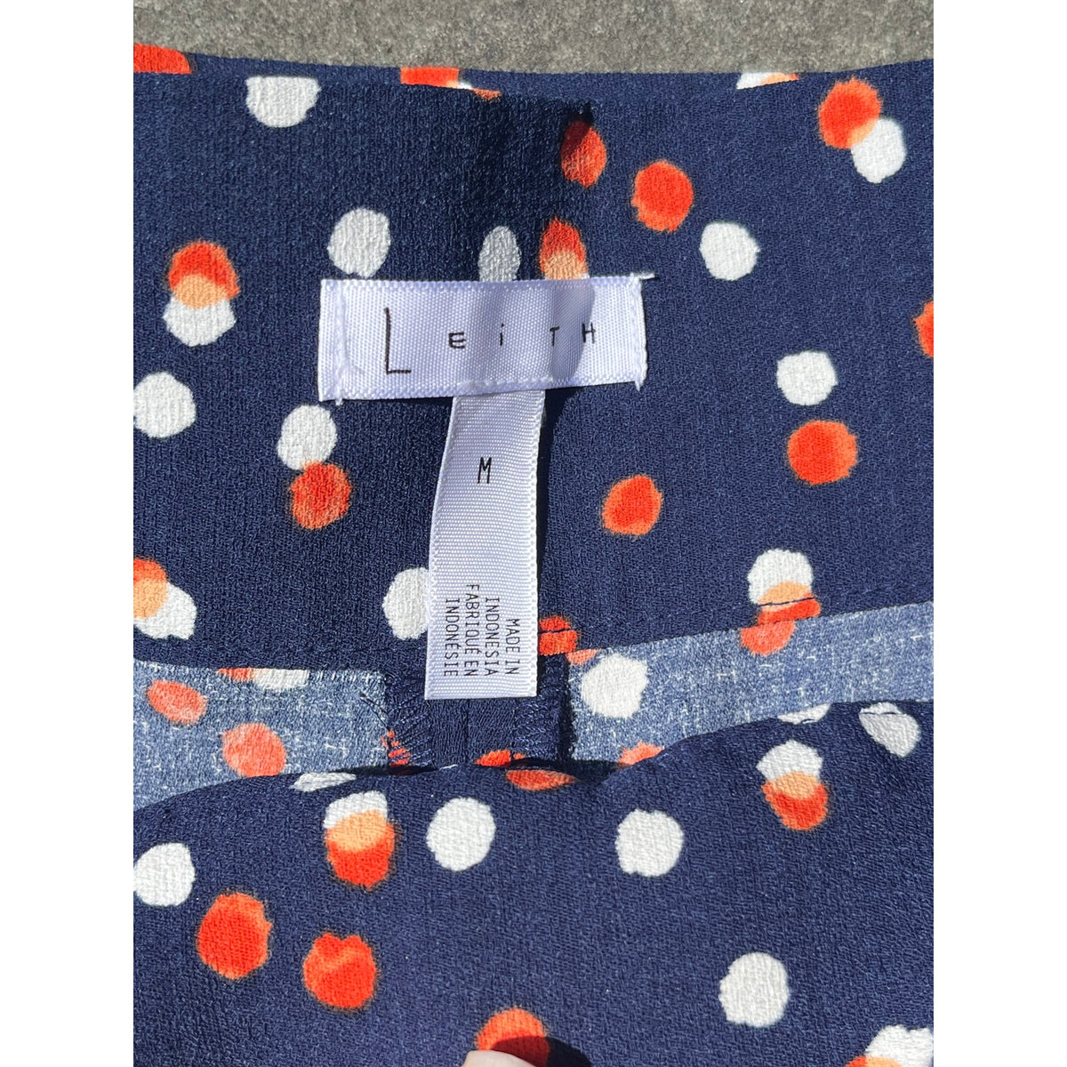 Leith Tie Front Paperbag Shorts Medium Polka Dot High Waist Nordstrom Boho 🖤🤍