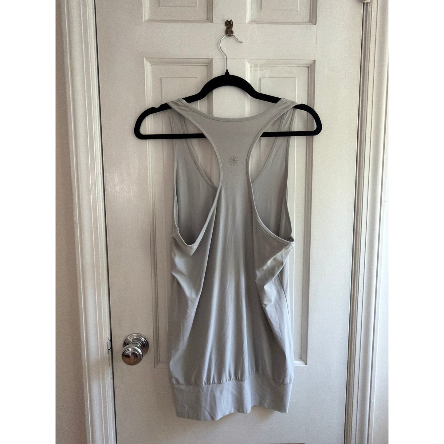 Athleta Large Gray Stretch Y-Back Top
