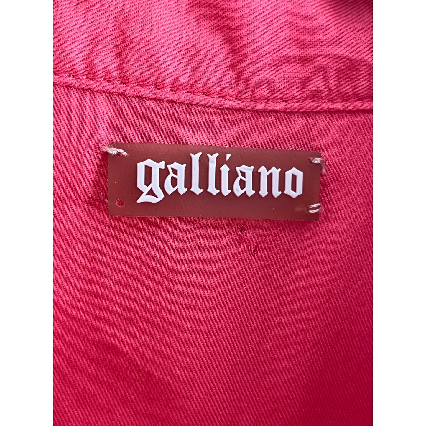 🌸 Galliano Archival Coral Utility Romper with Floral Tie Small 🌸