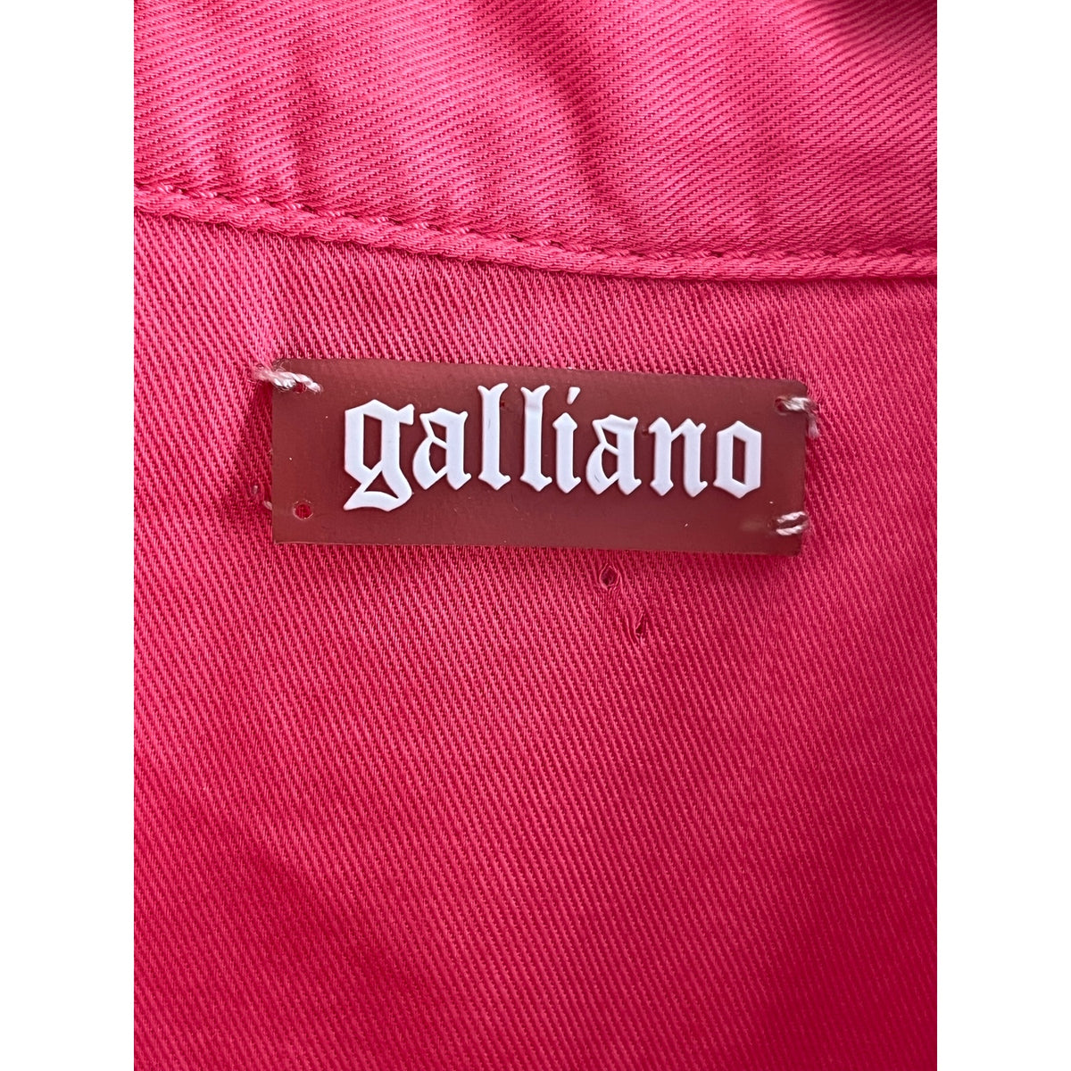 🌸 Galliano Archival Coral Utility Romper with Floral Tie Small 🌸