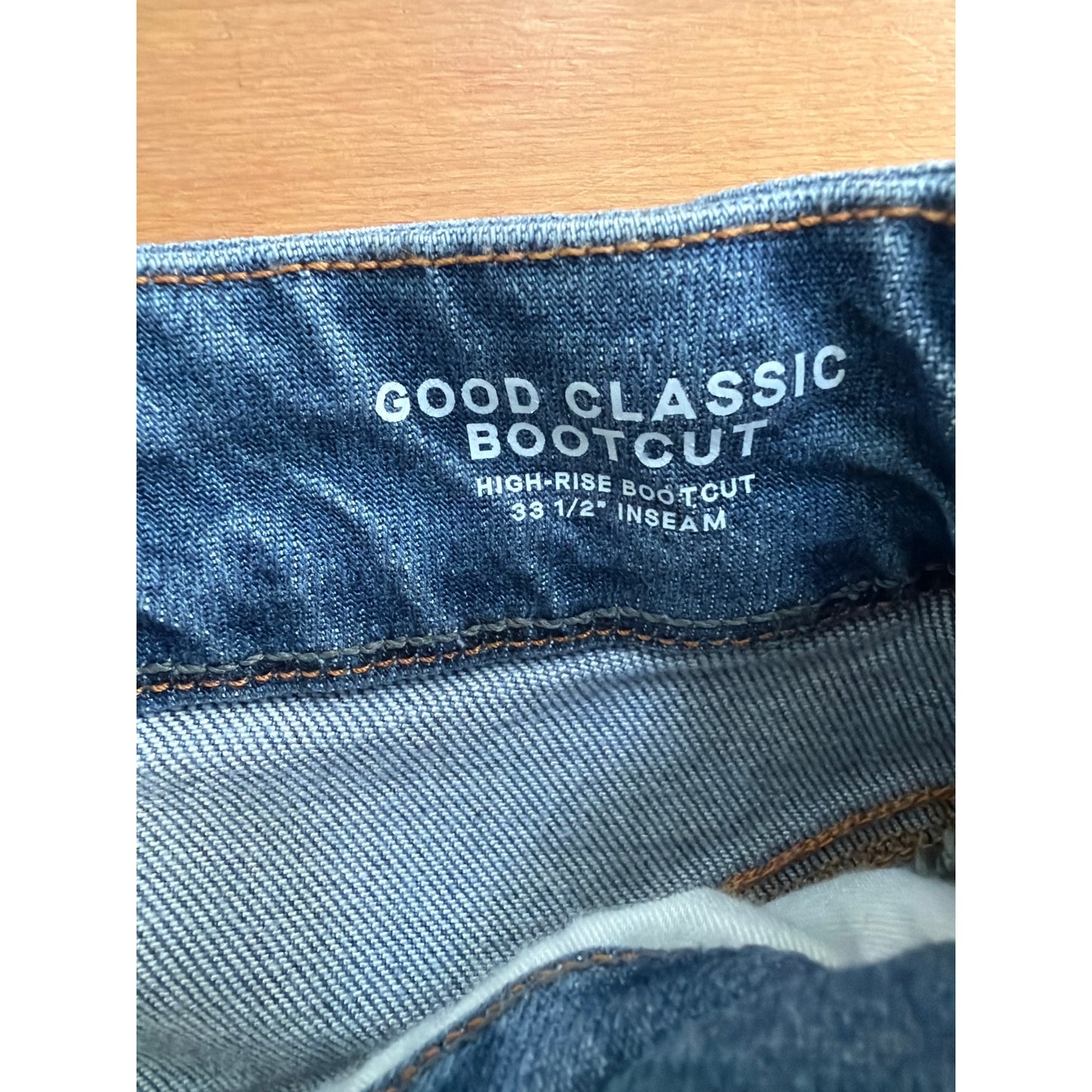 Good American Good Classic Bootcut Jeans Size 0 / 25 High Rise 33.5" Inseam EUC