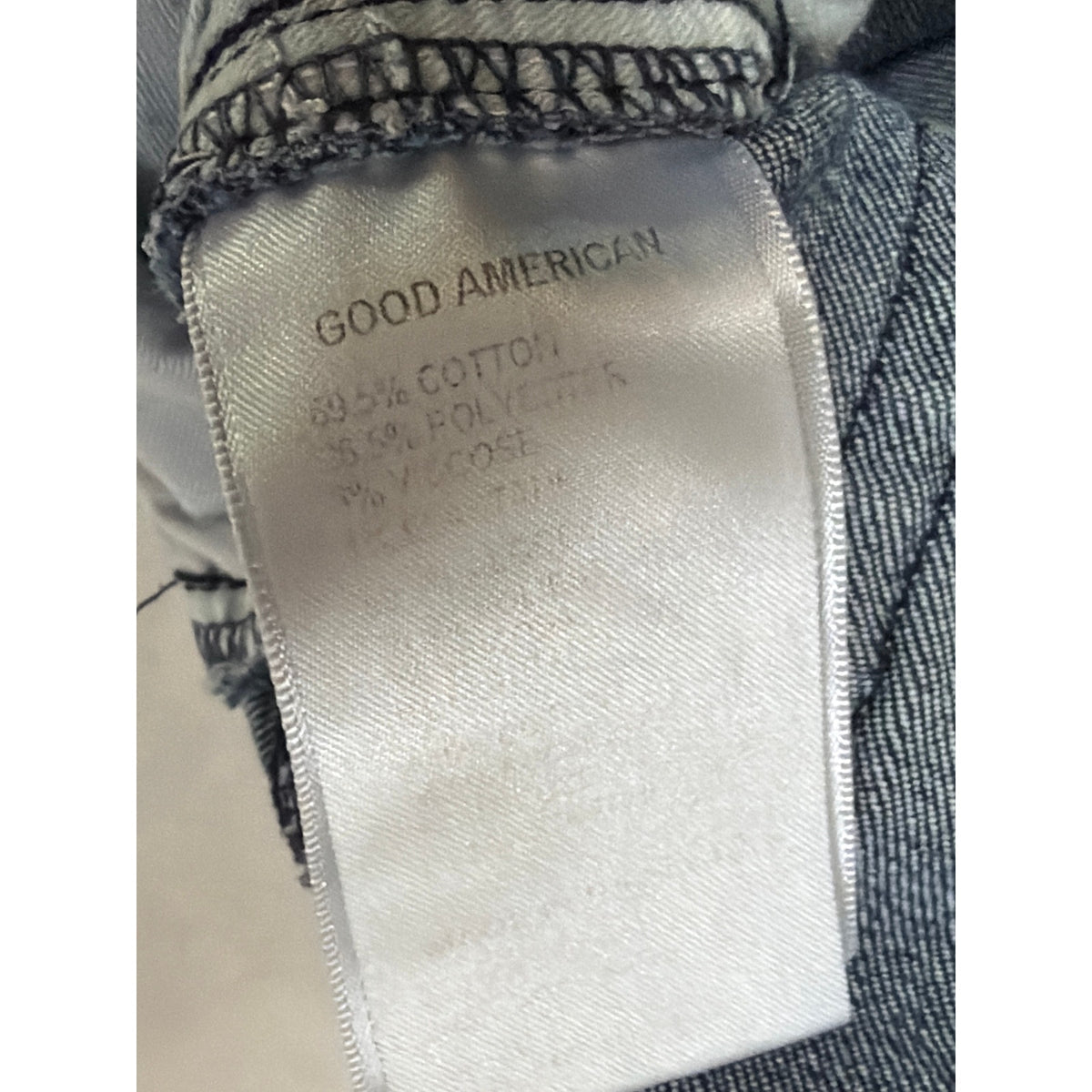 Good American Size 10 Good Curved Straight Dark Wash High Rise Straight Leg