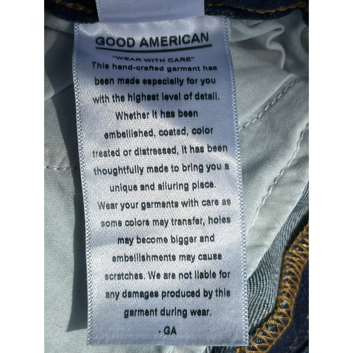✨ Good American Good Straight Side Striped Jeans 10/30 ✨