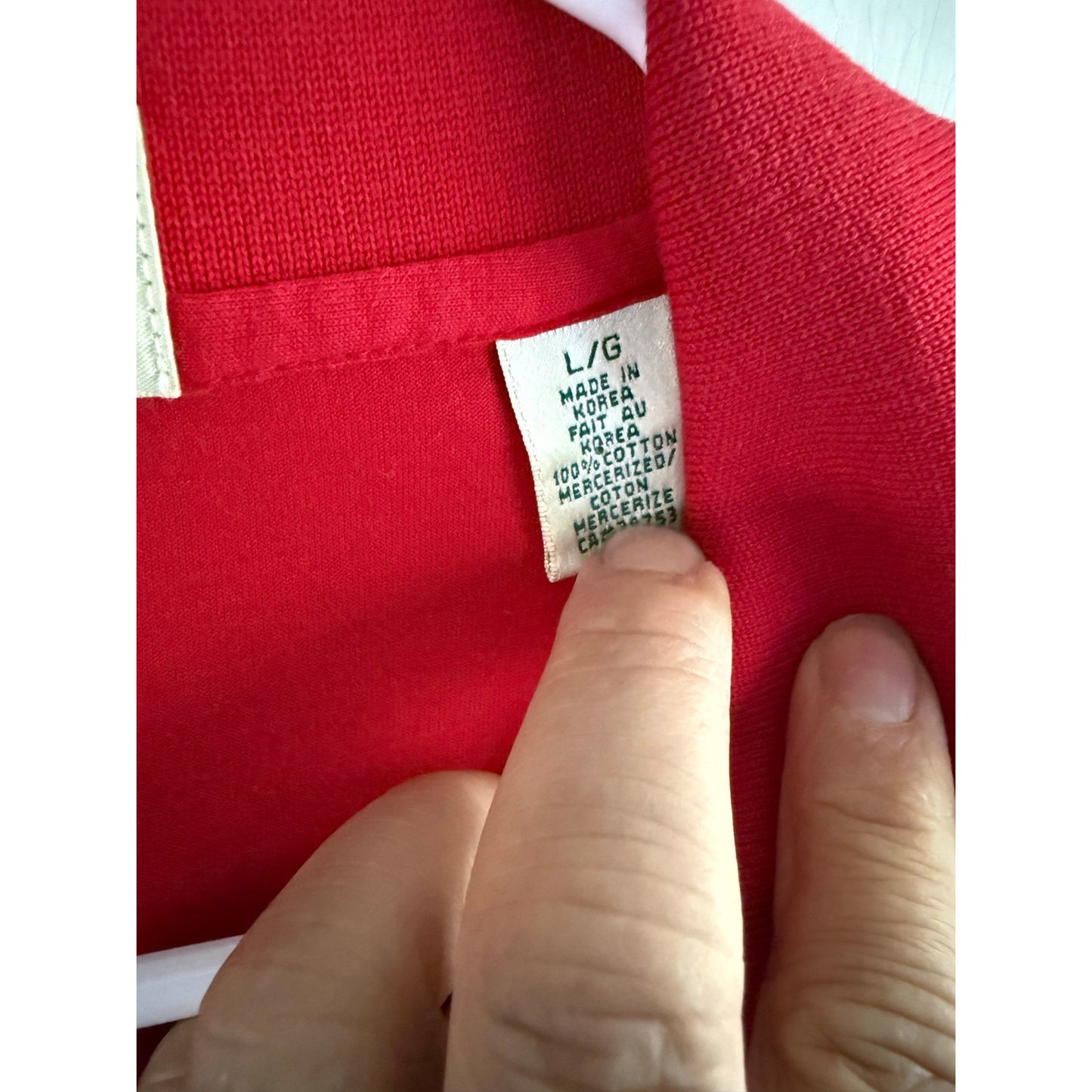 Vintage Fairway Greene Salem Witch Logo Red Polo Shirt Golf Mens Large L EUC