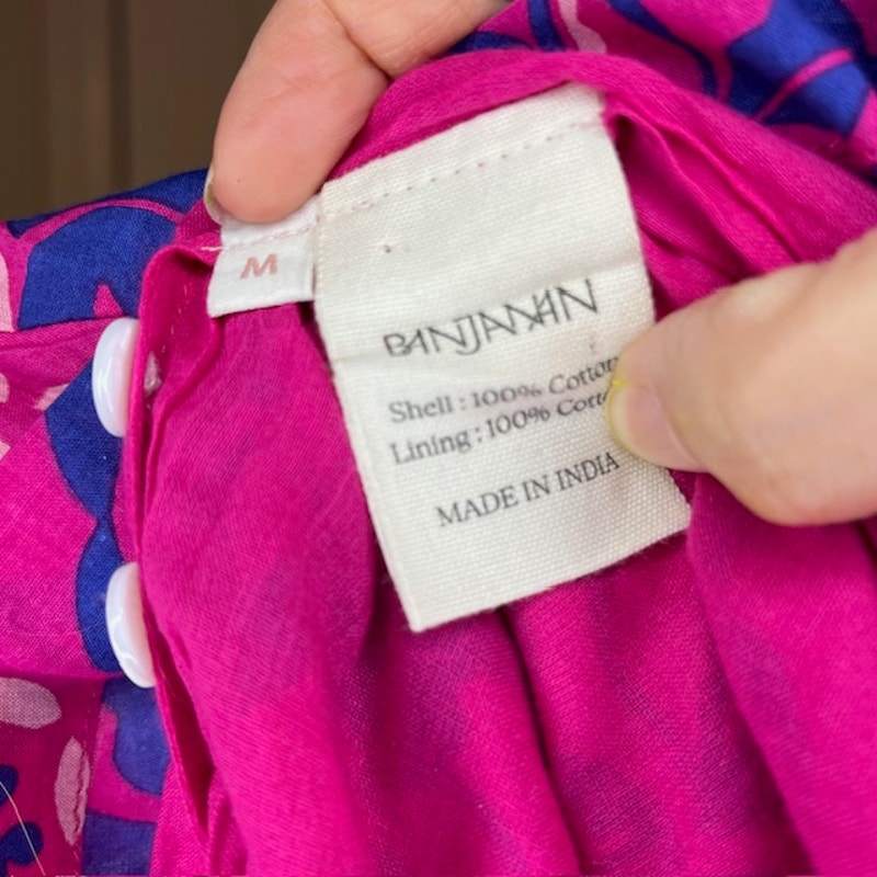 Banjanan Pink Floral Dress Size Medium