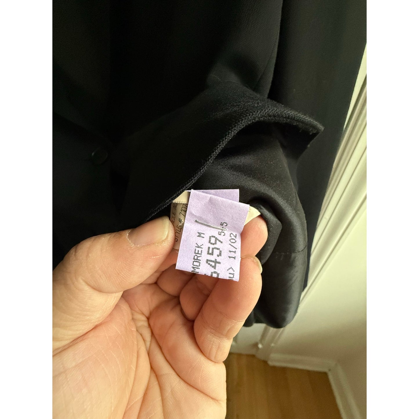 Theory Black Wool Blend Blazer Size 8