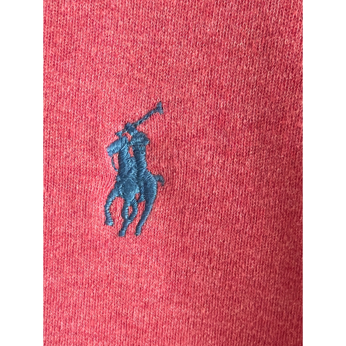 Polo Ralph Lauren Red Polo Shirt Men's Medium Blue Pony