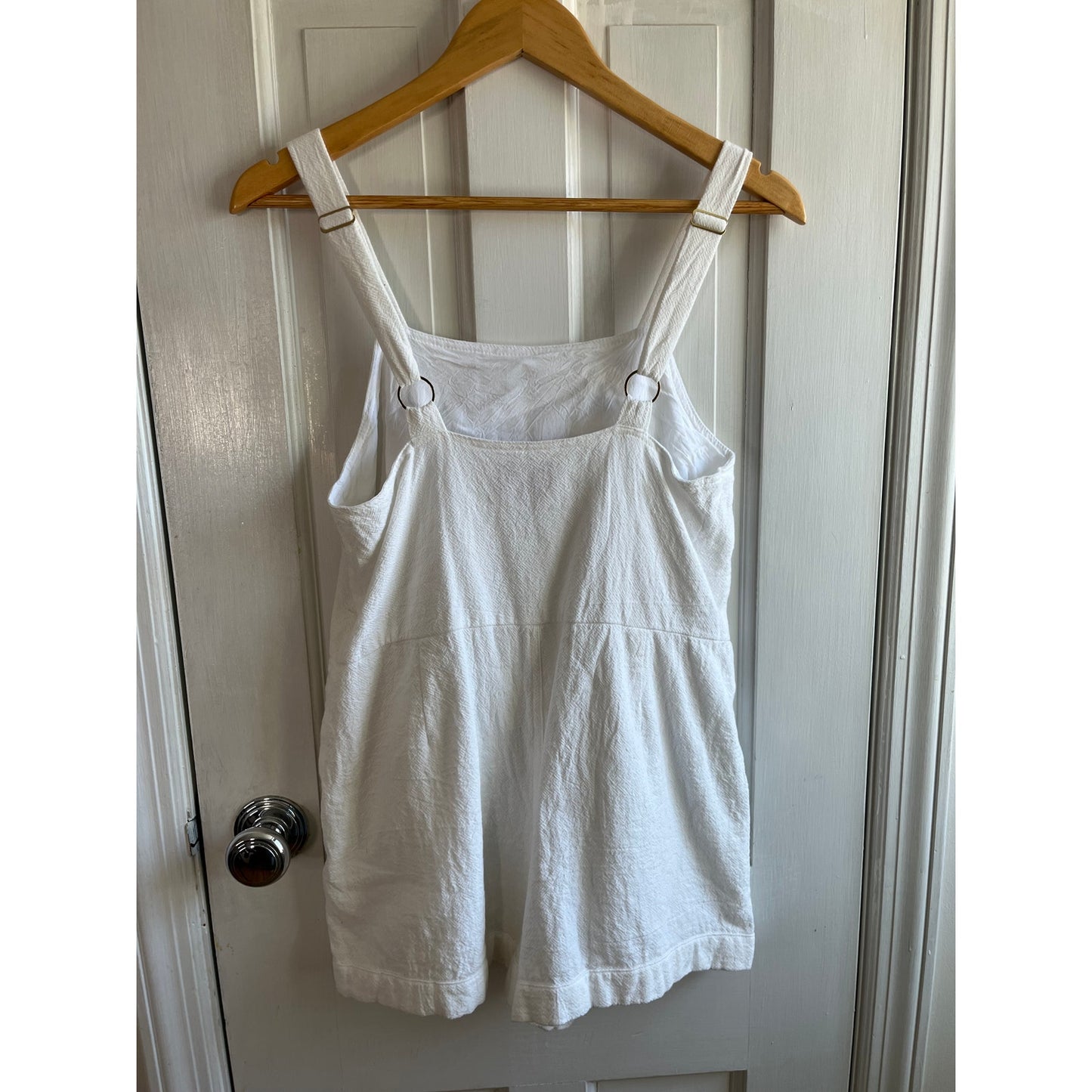 🐚 Show Me Your Mumu Catch Me Romper in White Beachcomb, Sz XS