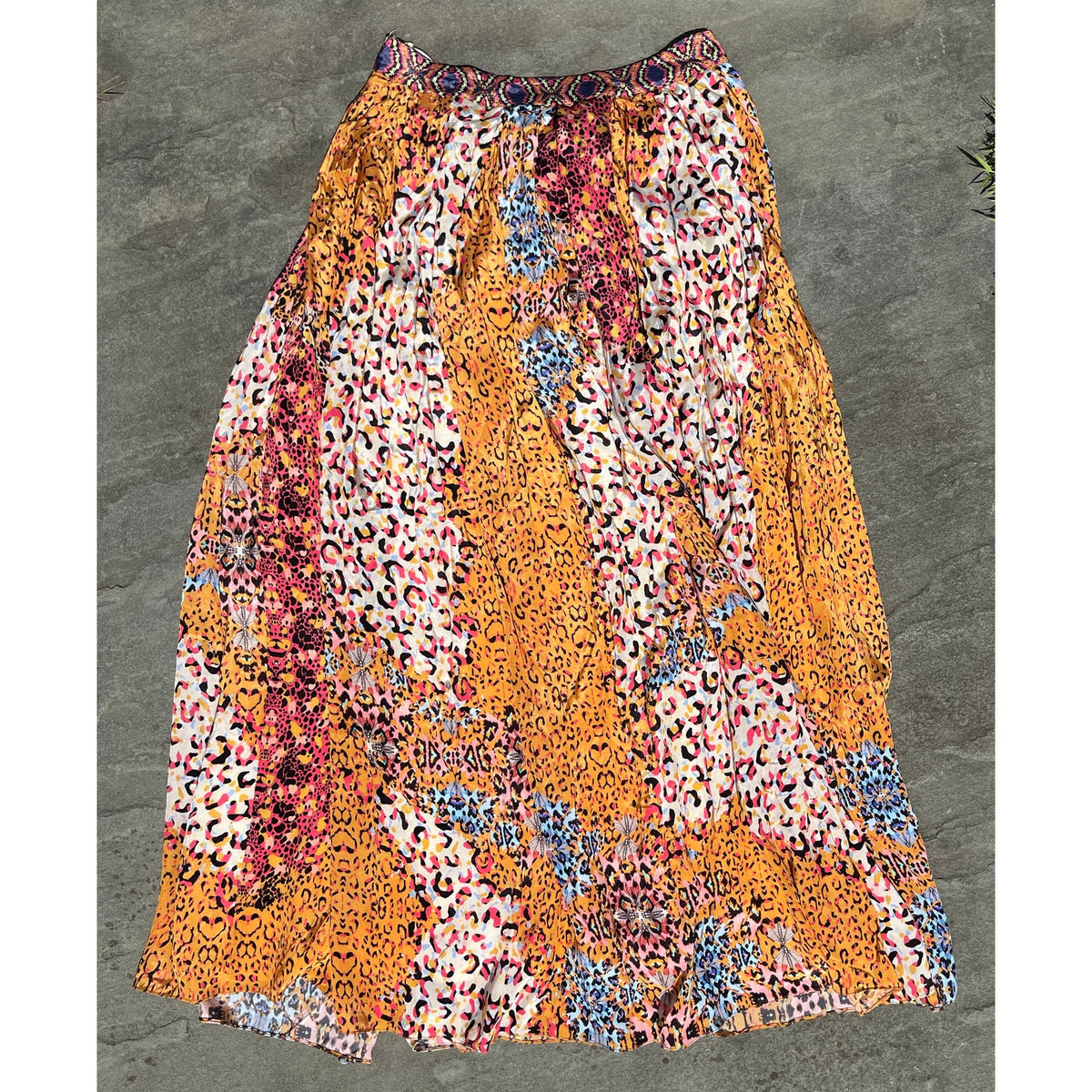 Bhanuni by Jyoti Panthera Mixed Animal Print Maxi Skirt 4 Boho Festival
