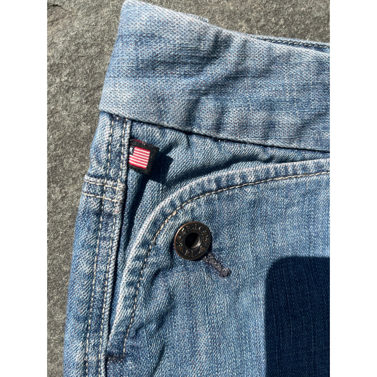 Vtg Polo Jeans Co Ralph Lauren Denim Mini Skirt RL-67 Y2K Utility Sz 6 29/30