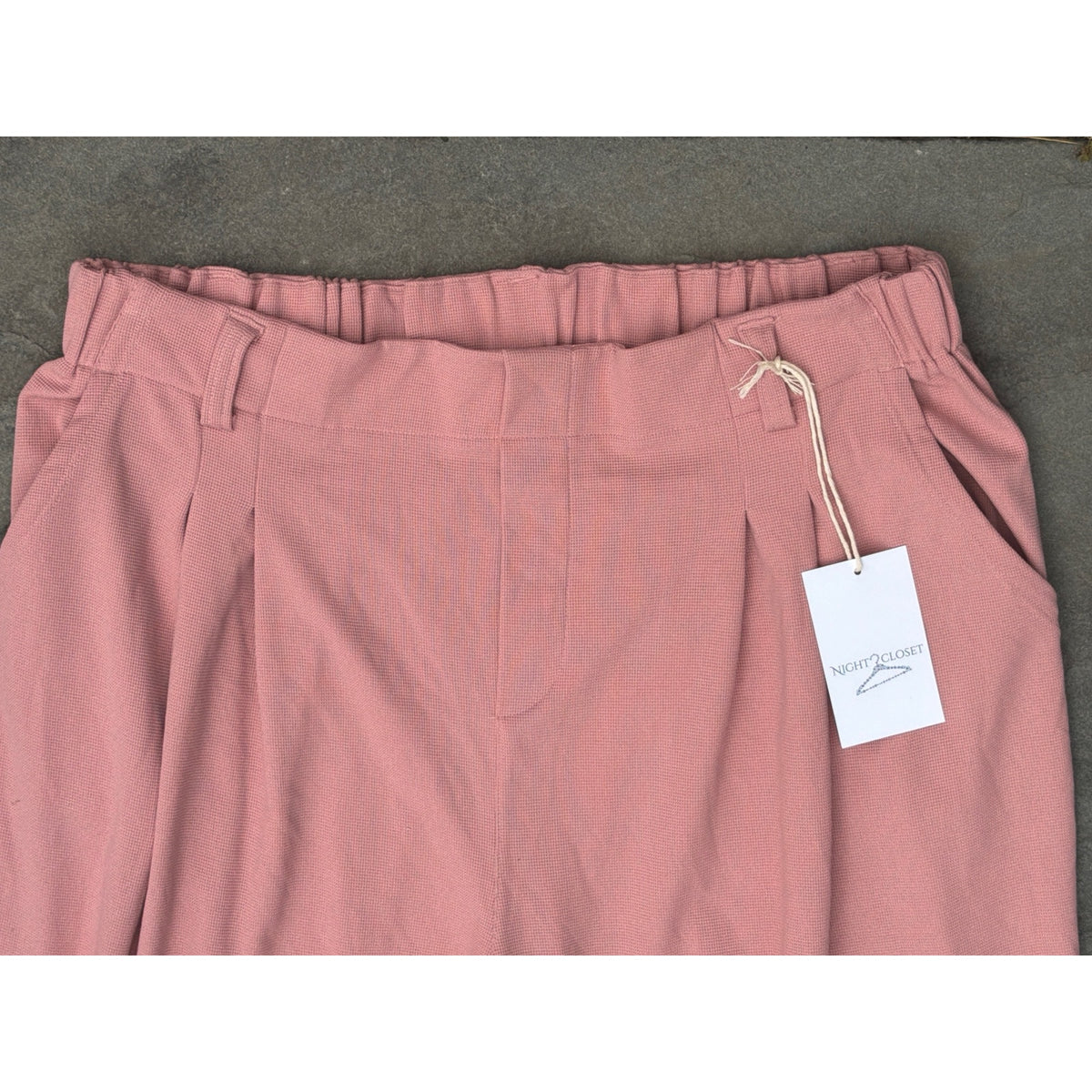 Halara High Waisted Pleated Wide Leg Pants Dusty Pink Size XL Regular