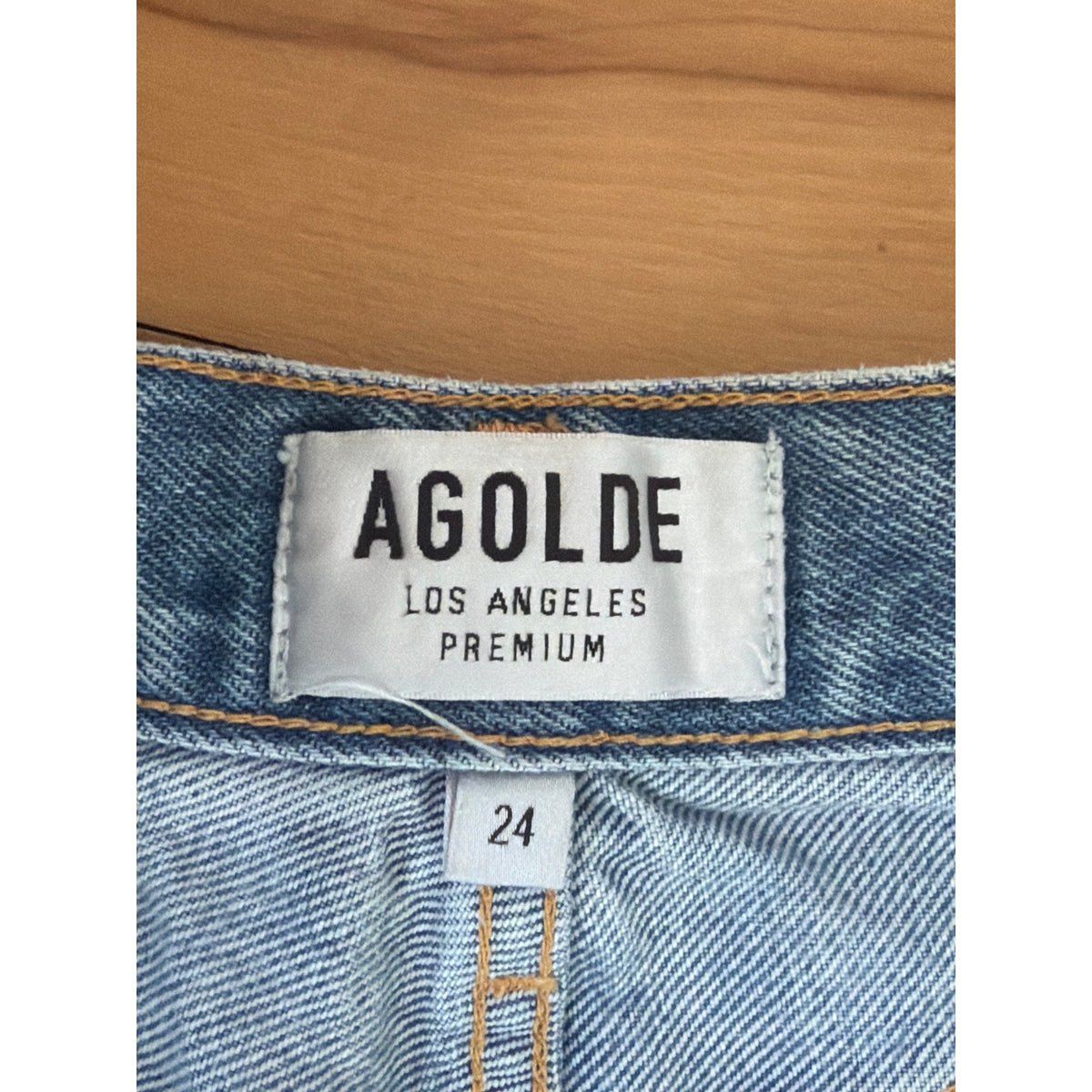 Agolde Parker Vintage Cut Off Shorts Light Wash 24 EUC
