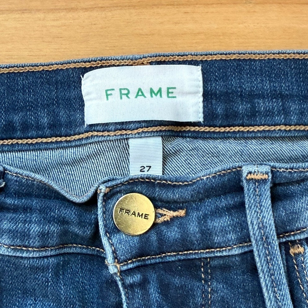 FRAME Le High Straight Leg Jeans Size 27, EUC