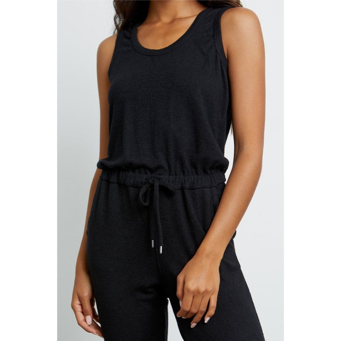 RAILS Becky Romper in Black Medium - Ultra Soft French Terry Lounge Jumpsuit ✨