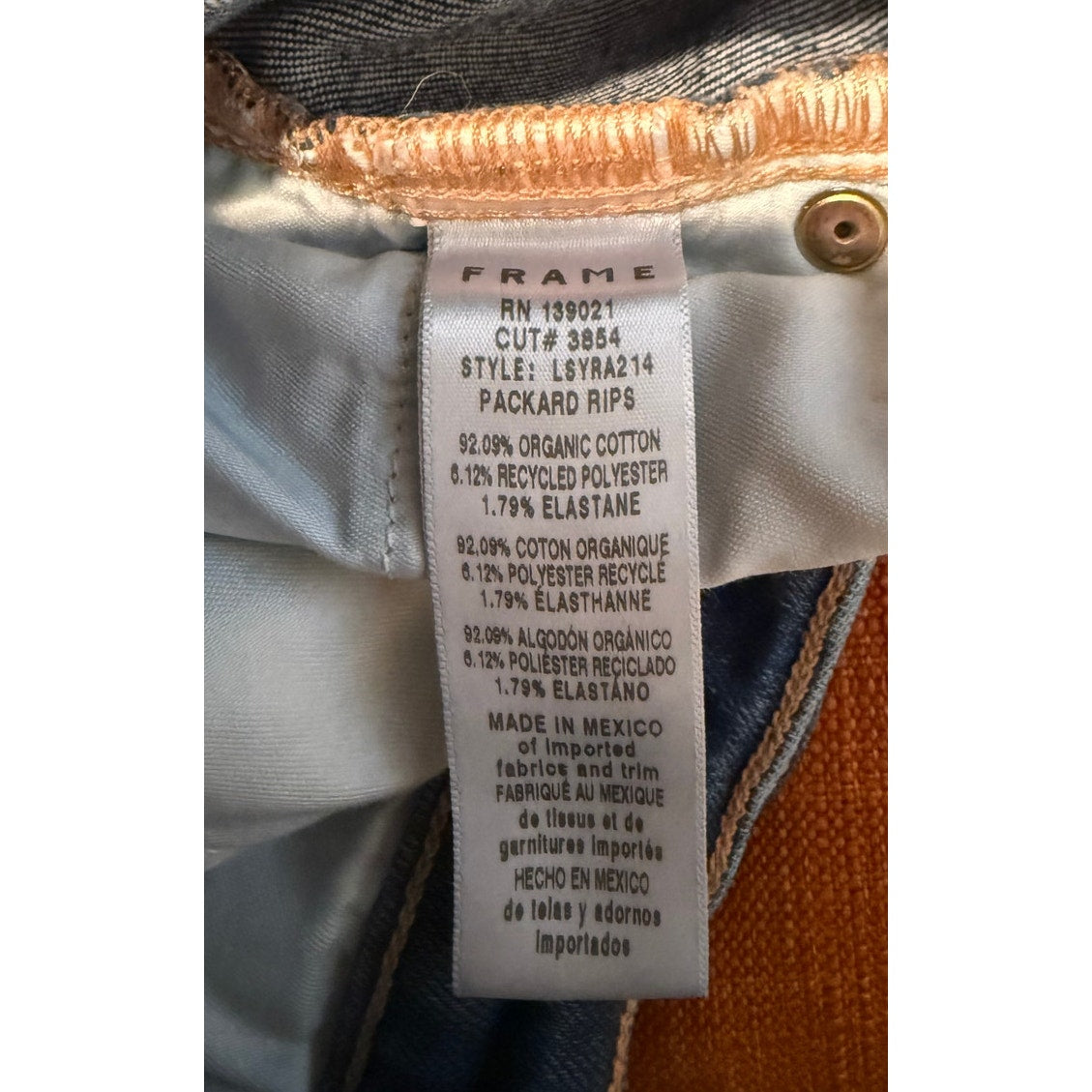 FRAME Le High Straight Leg Jeans Size 27, EUC