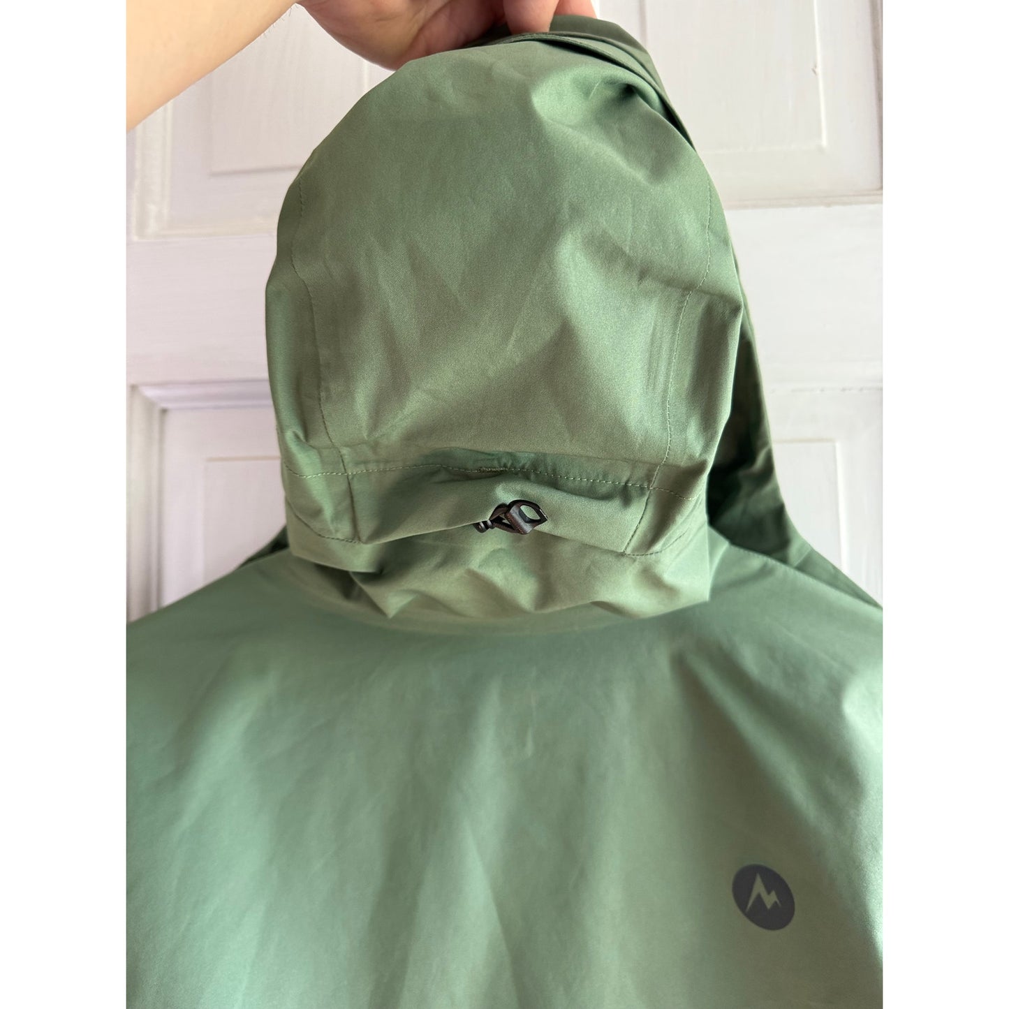 Marmot Women’s GORE-TEX Wend Parka Jacket Green Two-Tone Rain Coat Shell XS EUC