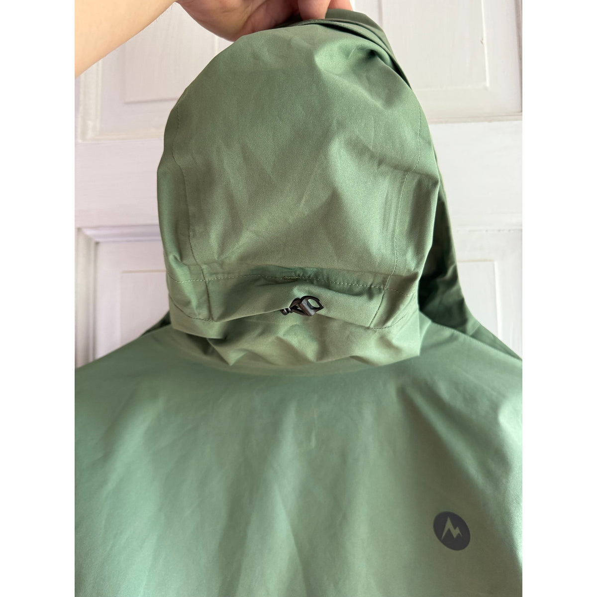 Marmot Women’s GORE-TEX Wend Parka Jacket Green Two-Tone Rain Coat Shell XS EUC