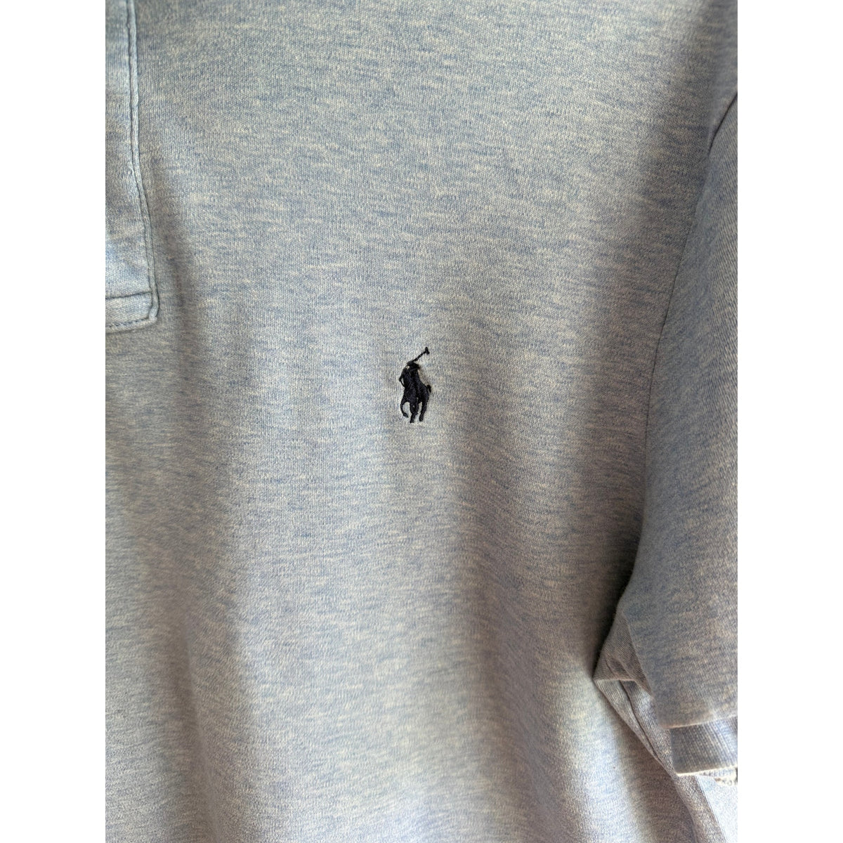 Polo Ralph Lauren Baby Blue Men's Polo Shirt Navy Pony Large