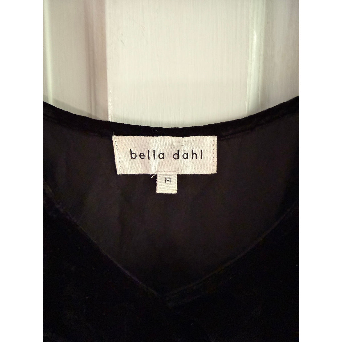 Bella Dahl Black Silk Blend Tank Top Medium M Sleeveless Cami