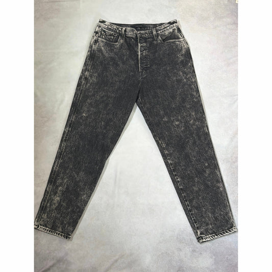 J Brand Heather High Rise Slim Fit Jeans Black Faded Gray 30