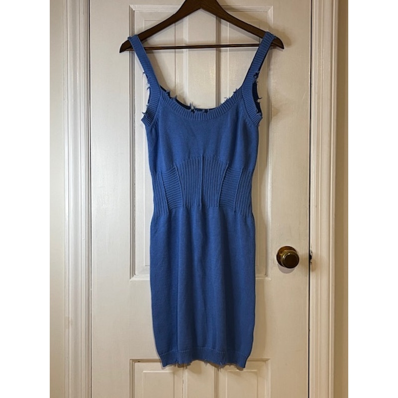NWT Ser.O.Ya Isla Knit Dress - Marina, Peacock Blue - Size Medium
