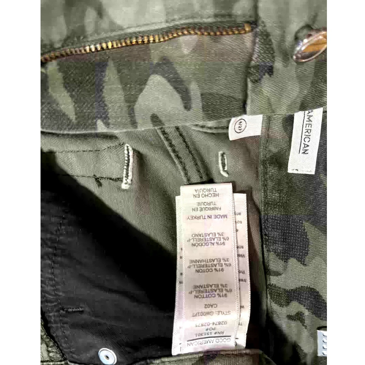 Good American Camo Jeans Size 4/27