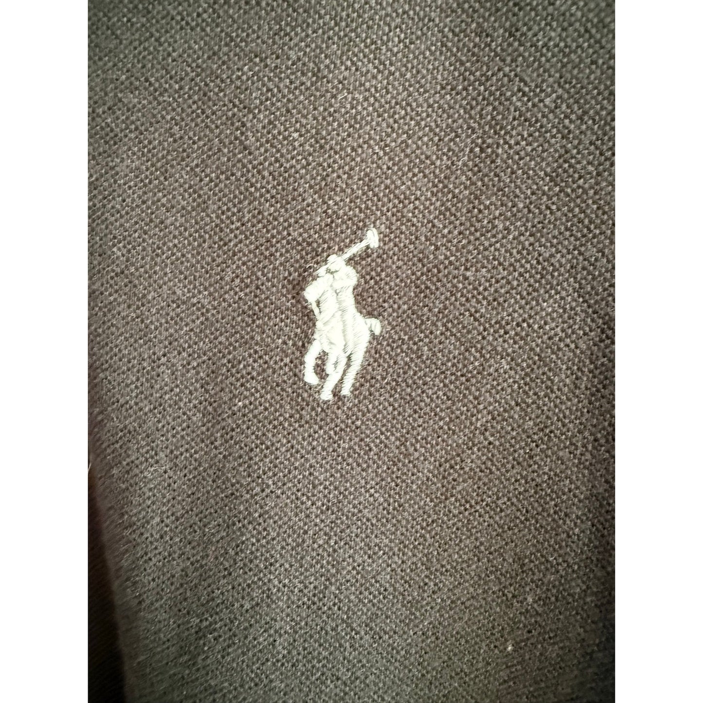 Polo Ralph Lauren Black with Multcolor Piping Polo White Pony
