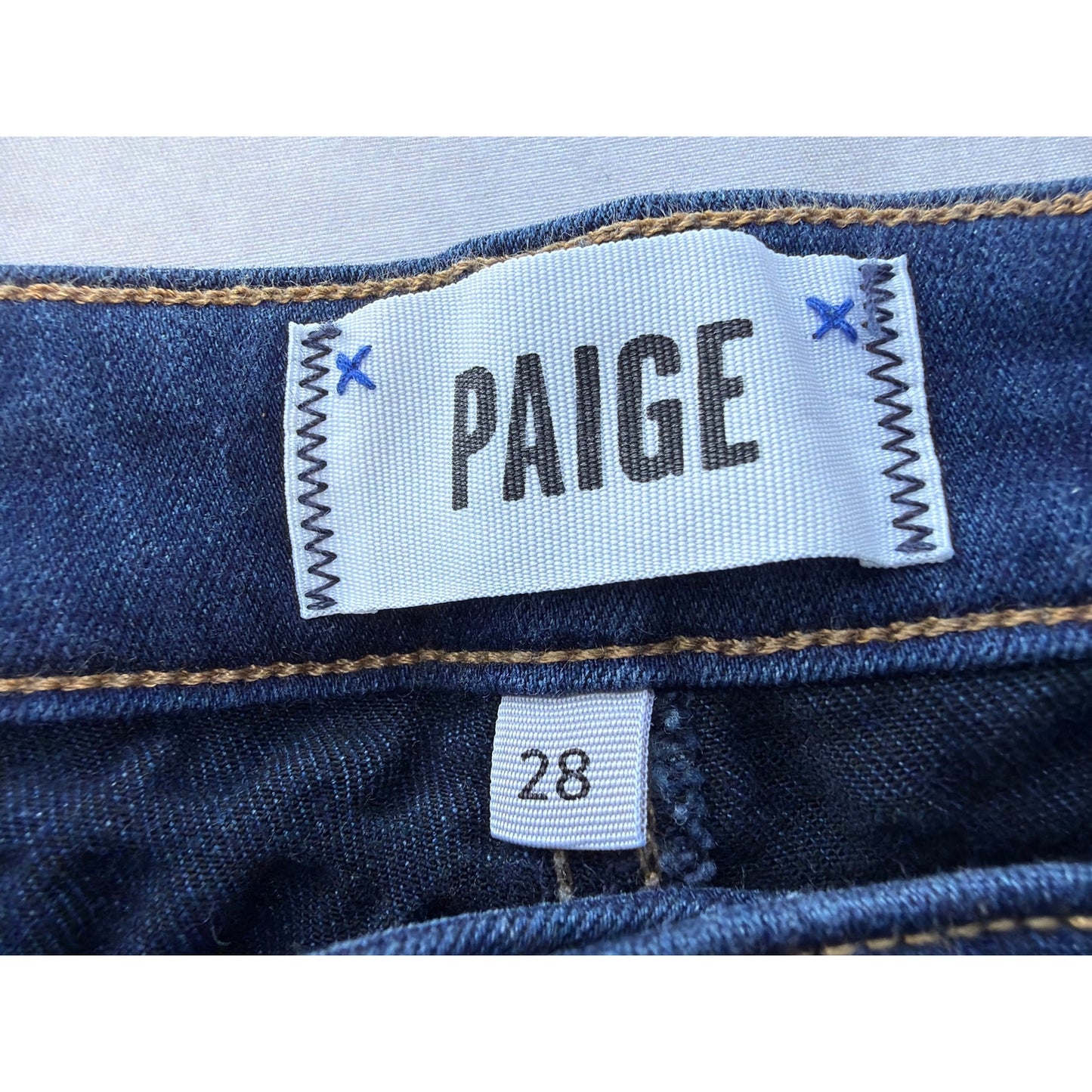 Paige Size 28 Hoxton Ankle Style Dark Wash Slim Fit Jegging