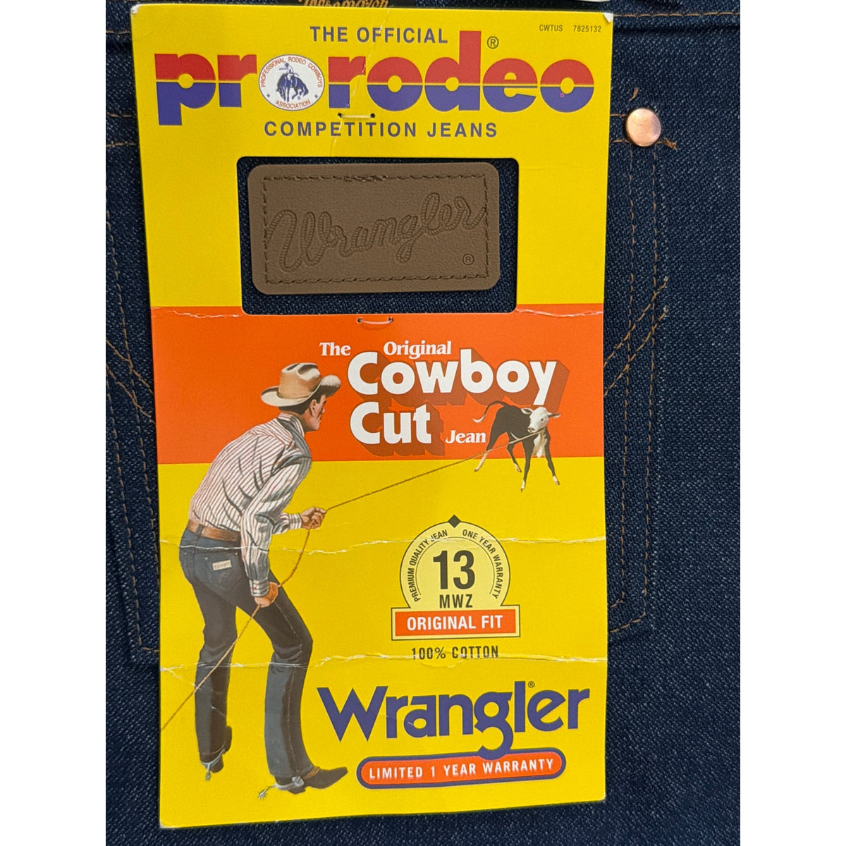 Wrangler Cowboy Cut NWT 32x33 Dark Wash Men's Jeans