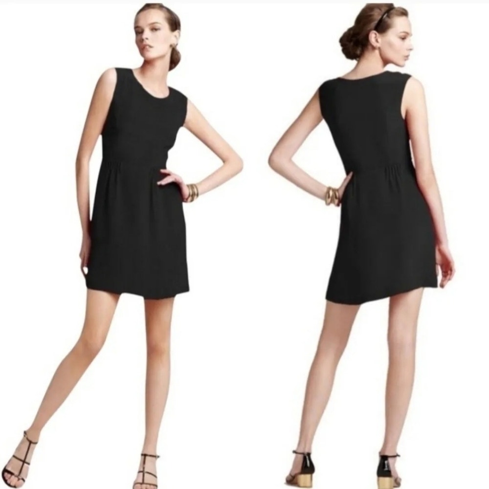 Theory Shyann Sheen Silk Stretch Dress 12 - Faded Black 🖤
